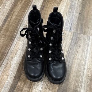 Art Class Black Kids Lace-Up Boots size 3